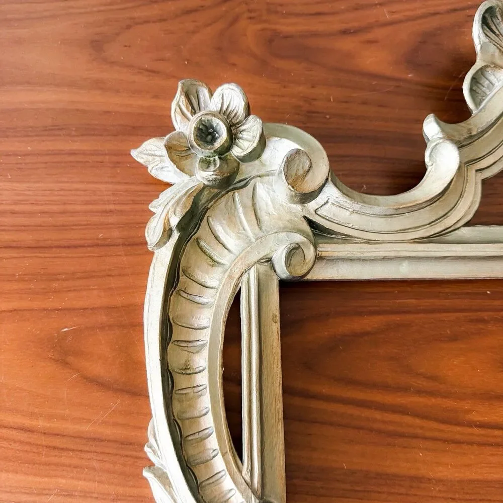 Vintage Italian Florentine Wall Mirror Frame w/ Original Backing No Mirror